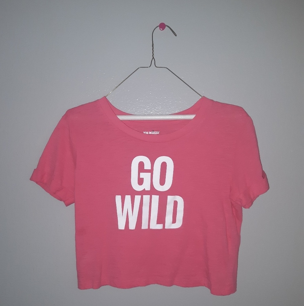 Small pink crop top